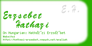 erzsebet hathazi business card